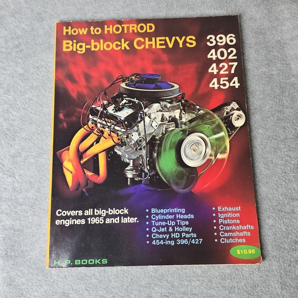 Vintage How To Hotrod Big-Block Chevys Bill Fisher Bob Waar 1971 PB HPBooks USA